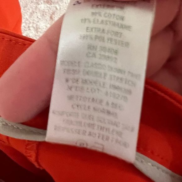 Theory Classic Skinny Pant in Double Stretch Cotton Fire Opal Size 6 - Picture 7 of 7